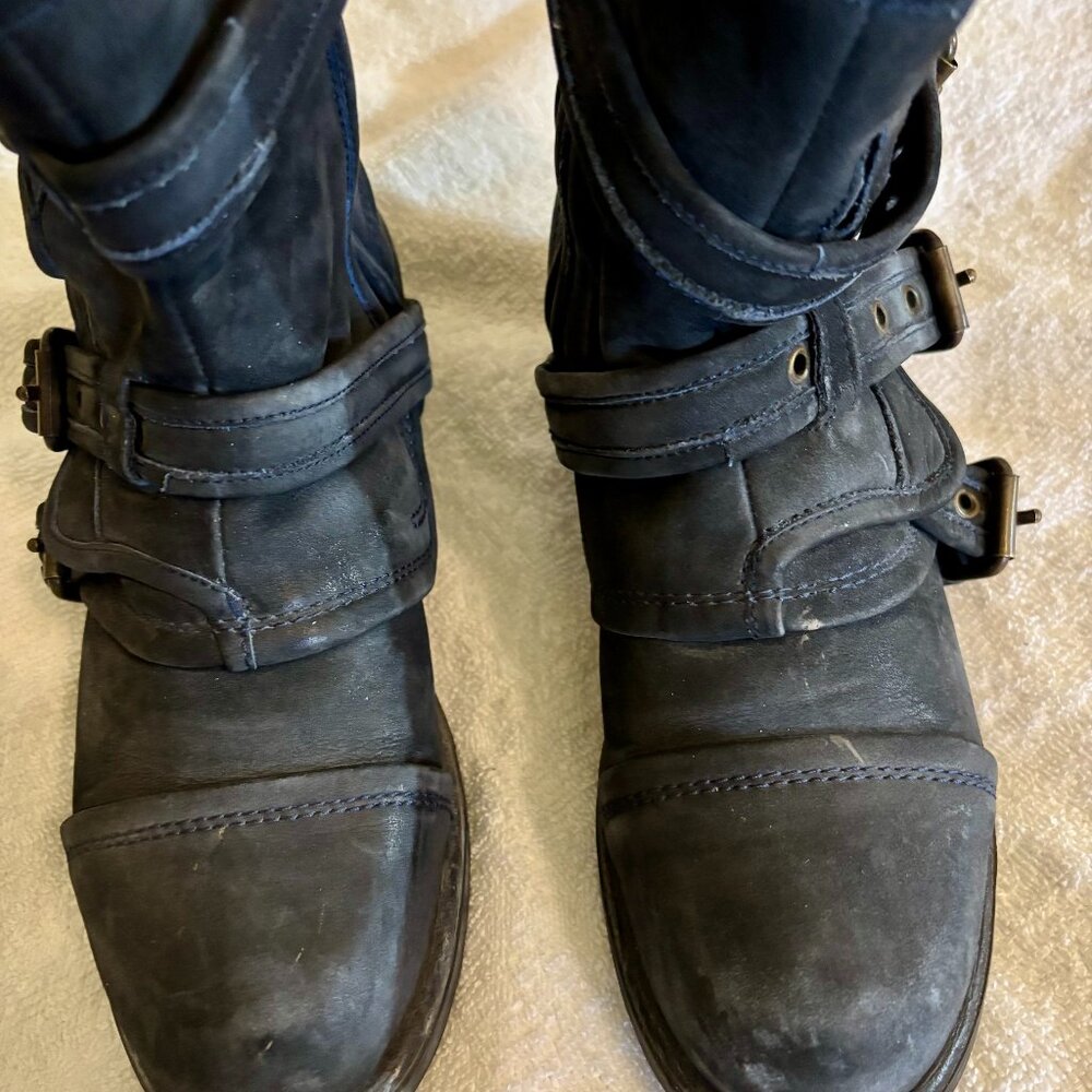 Ugg Moto Boots - Distressed Blue